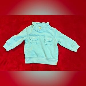 GenuineKids Baby Boy's Long Sleeve Blue Pullover Sweatshirt Size: 18M